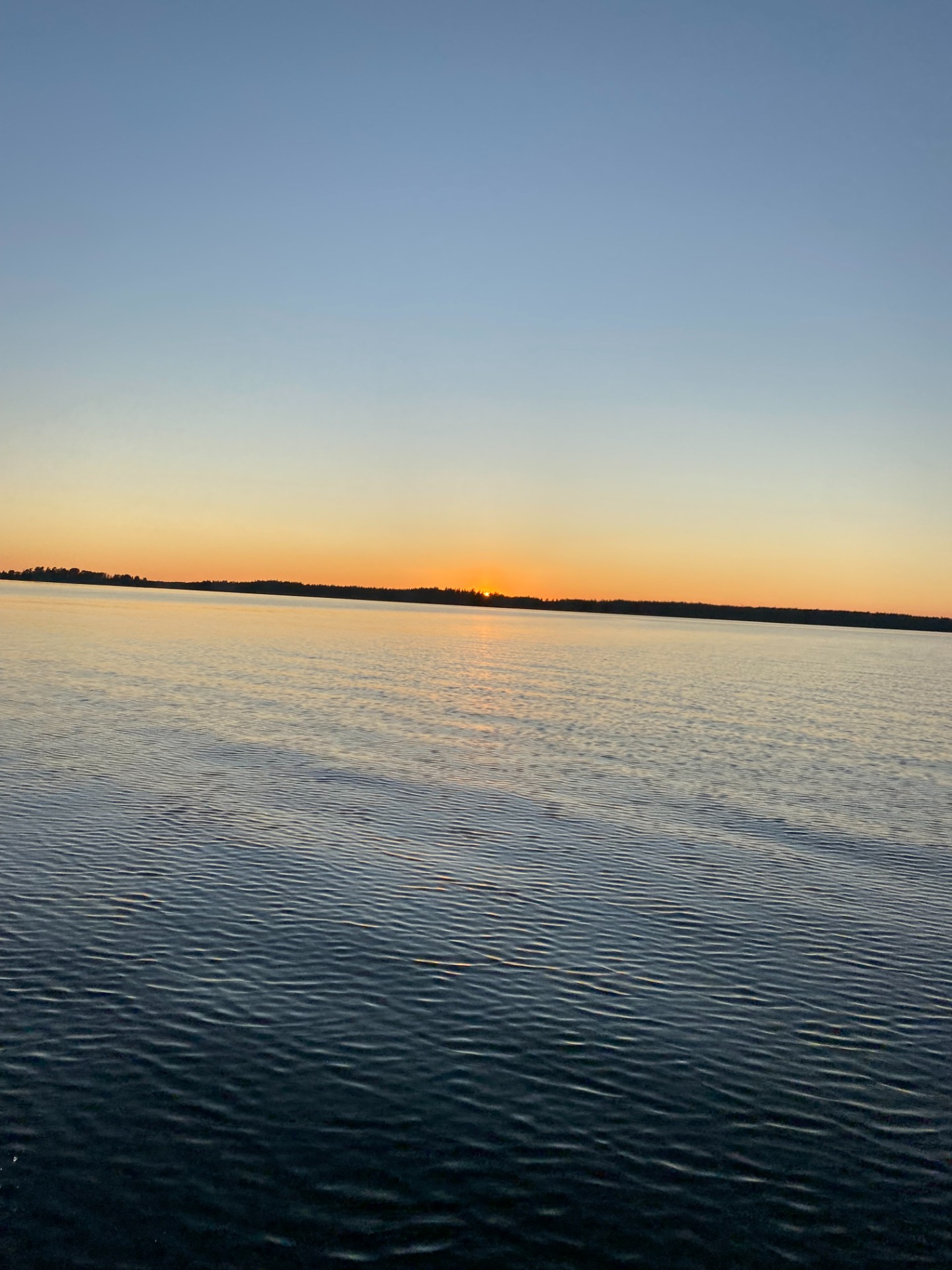 17/8 Fin solnedgång i Lunnerviken