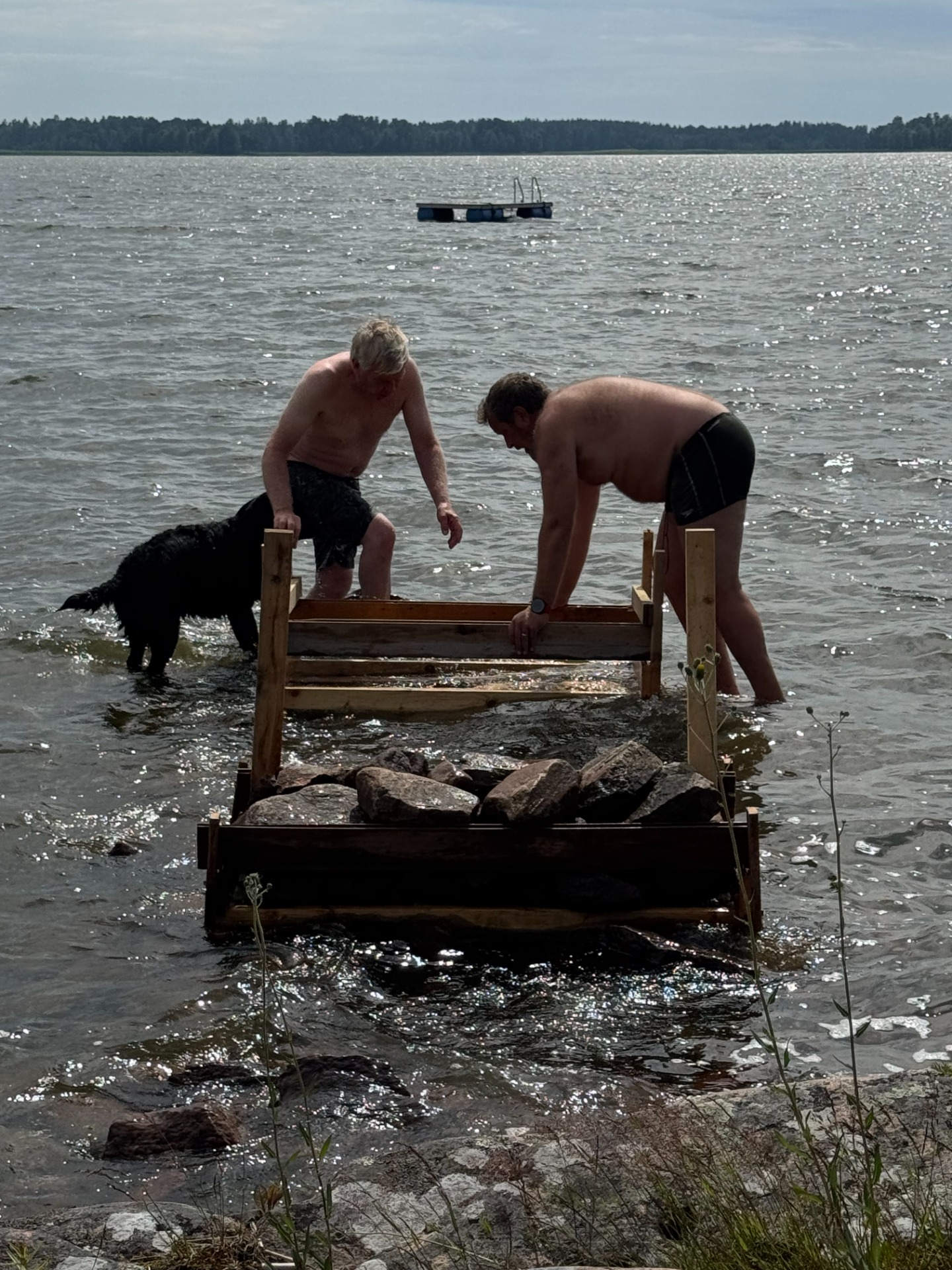 Badbrygge-fix på Älgstigen
